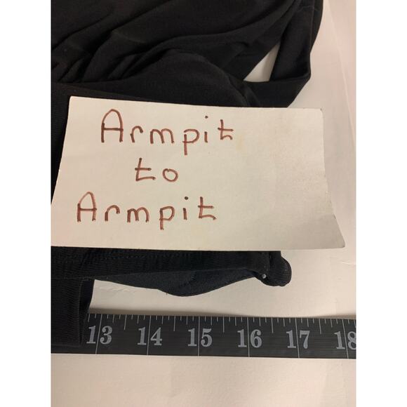 Dress  Black Mini Bubble Hem Dark Coquette Feminine Vacation Wear Pleated SZ M - Picture 8 of 8